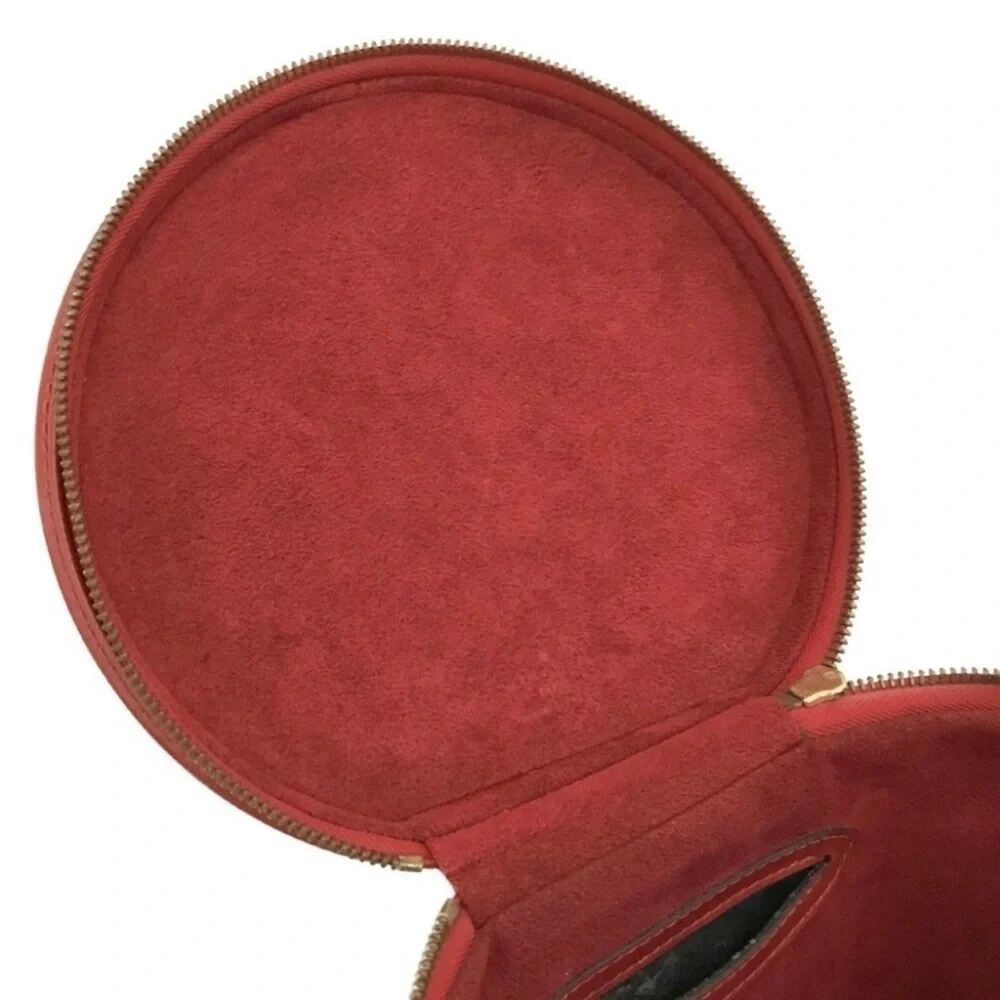 Louis Vuitton LV Epi Cannes Red Leather Cosmetic Vanity Handbag